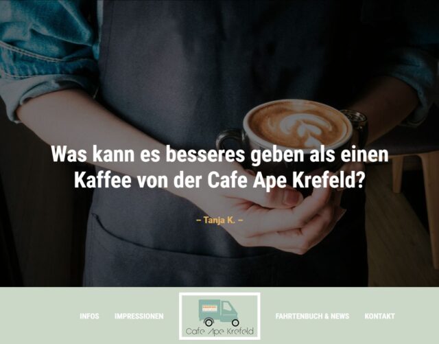 Neugestaltung der Website für die Ape Krefeld Kindertafel von Nani Vinken Design