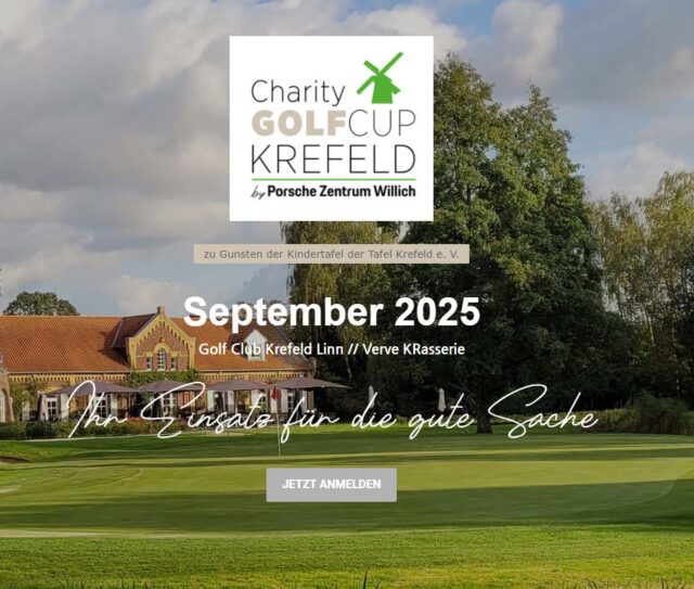 Charity Golf Cup Krefeld Neues Web Design von Nani Vinken Design