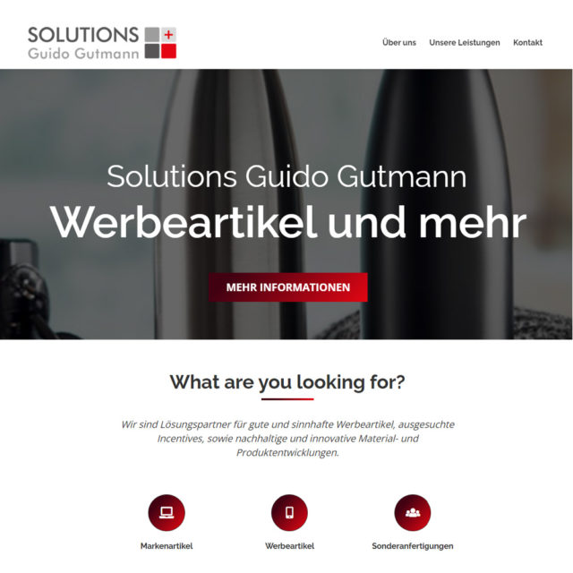 Gutmann Solutions Neues Web Design von Nani Vinken Design