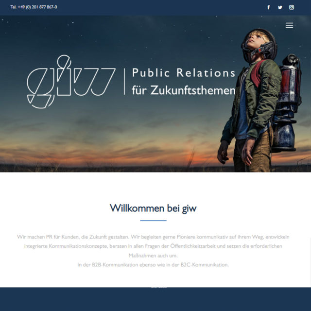 GIW neues Website-Design von Nani Vinken Design